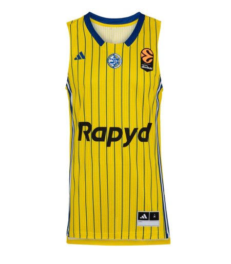 גופיה צהובה אדידס של מכבי ADIDAS Official Yellow Jersey