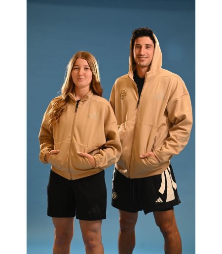 ג'קט ללא כובע ADIDAS Z.N.E בז'-סנד נשים 2025-26