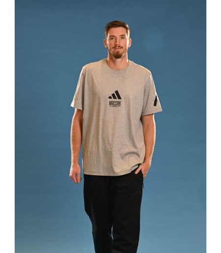 טישרט ADIDAS Z.N.E אפור בוגרים 2025-26
